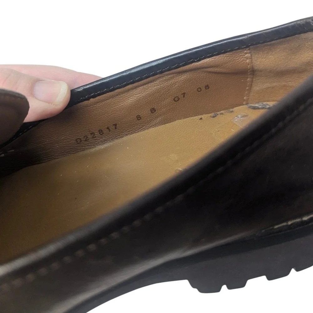 Cole Haan Womens Classic Saddle Brown Leather Preppy Lug Sole Loafers 8